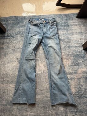 Garage Women's Light Blue High-Rise Flared Jeans